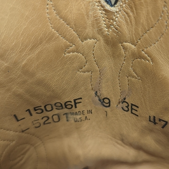 Lucchese Classics "Hugo" men's sz 9EEE black cherry/Burgundy brush off goat leat - Picture 13 of 14